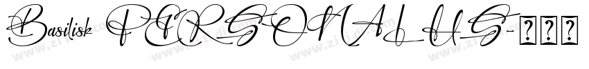 Basilisk PERSONAL US字体转换 Basilisk PERSONAL US字体转换